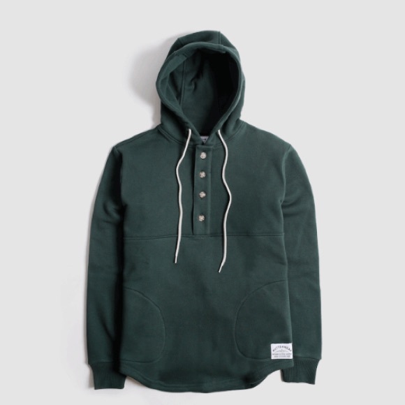 Muttonhead Sweaters - Muttonhead Camping Hoodie in Forest Green size M